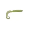 Isca saia canelada de minhoca macia com cauda encaracolada para pesca em mar, adequada para robalo, peixe mandarim e cabeçudo; isca macia de cauda encaracolada de tamanho micro para pesca de fundo