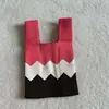 Bolso de Mano Grueso de Alto Peso Estilo Ins, Bolso Tote de Moda, Bolso Cubo Sencillo, Bolso Tejido para el Día de la Diosa