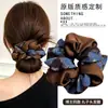 Laço de Cabelo Grande Versátil para o Dia a Dia Outono e Inverno para Mulheres Laço de Cabelo de Alta Qualidade Elástico de Rabo de Cavalo Grande de Bolinhas Corda de Cabelo