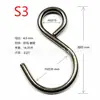 En stock gancho S de anillo cerrado de metal gancho S de hierro acero inoxidable gancho S gancho para colgar gancho transfronterizo