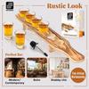Portavasos de madera para vino, bar, restaurante occidental, botellero portátil en forma de T para vino tinto, bandeja para degustación de cerveza y bebidas