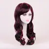 Comércio Exterior Europeu e Americano Peruca Moda Feminina Gradiente Loiro Cabelo Longo Cacheado peruca cosplay Preto Gradual Vinho Tinto perucas