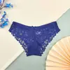 Calcinhas de Renda Francesa Femininas Verão Sexy Laço Fino Vazado Respirável Cintura Baixa Forro de Algodão Calcinhas Femininas