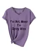 No soy malvada, soy una camiseta básica casual y elegante de manga corta con cuello en V para mujer de Amazon eBay sitio independiente