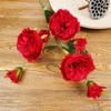 Rosas Austin de Siete Cabezas Ramo Artificial Decoración Salón de Bodas Hotel Accesorios Pared de Flores Día de San Valentín Flores Artificiales