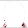 Juguete para Gatos Caña de Pescar para Gatos Juguete de Plumas para Gatos Juguete para Gatos Alta Resistencia Pluma Bicolor Cable de Acero Gato Burlador