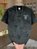 Camiseta Casual Versátil Nueva de Alta Calidad con Mangas Cortas, Estampado Creativo, Cuello Redondo Moderno, Corte Holgado a la Moda de Media Manga