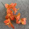 Nuevo Producto de Venta Directa Transfronteriza: Hoja de Frijol Artificial de 3 Ramas y Tallo Largo para Decoración del Hogar y Jardín, Hojas para Escenas, Hojas de Arte Floral Estilo Suave