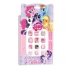 Pegatinas para Uñas Infantiles My Little Pony Usables 3D Cortas Uñas Postizas para Niños Removibles