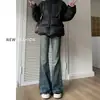 Jeans acampanados para mujer, nuevo modelo otoño 2026, estilo americano, tiro alto, adelgazantes, holgados, pierna ancha, pantalones de campana no ajustados