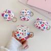 Adecuado para Estuche de Audífonos AirPods 4 Flor Simple Carcasa Suave Apple 1/2/3 Generación Pro2 Estuche Protector Bluetooth Colgante