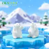 Urso Polar Mãe Urso Chaveiro Acessórios Boneca Presente Artesanato DIY Decoração de Carro Bolo Urso Fofo