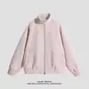 Jaqueta de couro tie-dye estilo retrô americano para casais, homens e mulheres, jaqueta biker moderna de camurça para outono e inverno