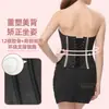 Xiyin Moldeador Abdominal Profesional Body Traje Interior Rayas Cremallera Corsé de Ballena Corsé de Palacio