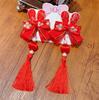 Hanfu pequena princesa cocar estilo antigo borla hairpin estilo chinês grande vermelho hairpin menina Hanfu acessórios de cabelo feminino