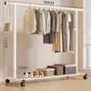 Perchero de pie para el hogar, dormitorio, balcón, dormitorio, tendedero simple, poste único, barra de secado interior