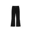 Jeans Bootcut Negros de Borde Crudo para Mujer en Otoño e Invierno Forrados de Felpa y Engrosados Talla Grande mm Aspecto Adelgazante Cintura Alta Elásticos Pantalones Acampanados