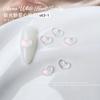 Red estrella cielo amor joyería para uñas mágico diamante plano decoración de uñas corazón tridimensional hielo a través de diamante para uñas al por mayor