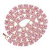 Colar Europeu e Americano Super Flash Zircônia Grande de alta qualidade Joias de Luxo Colar Brilhante Mulheres Colar de Zircônia Quadrada em estoque
