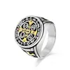 Anillo de acero de titanio de fábrica original cspb cruz anillo de hombre acero inoxidable moda europea y americana personalidad de hombre venta directa de fábrica