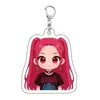 Llavero Acrílico Demon Slayer Colgante Transfronterizo Mochila Venta al por Mayor Regalo Grupo de Chicas Estudiantes Mercancía de Anime
