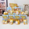 Diário de Trabalho do Gato Laranja Caixa Surpresa Conjunto Completo Desenho Animado Trabalhador Figurine de Gato Laranja Decoração de Mesa Presente para Estudante Brinquedo da Moda Atacado