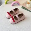 Zapatos de Princesa para Niñas 2025 Verano Nuevos Zapatos Infantiles para Niños Mayores, Zapatos de Una Sola Hebilla con Lazo de Moda, Zapatos de Cuero Modernos para Niñas
