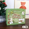 Sacola de presente de Natal com desenho animado, linda bolsa de presente de mão, bolsa de papel grande criativa, presente de aniversário, sacola de sobremesa