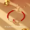 Colar Original de Prata Pura S999 com Borla Redonda de Carpa da Sorte Pulseira do Ano de Nascimento Joias Ruyi Dropshipping