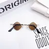 Nuevas Gafas de Sol Metálicas para Niños Tendencia Gafas de Sol para Bebés Moda Estilo Coreano Niños y Niñas Muestra de Fotos Transfronterizo