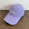 Boné de Beisebol Minimalista de Secagem Rápida para Mulheres, Moda de Rua de Verão com Bordado de Letras, Boné com Proteção Solar, Versátil para Sessões de Fotos
