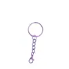 Cadena de llavero colorida, cuenta de langosta, accesorio para llavero DIY, juguete de metal, accesorio colgante para decoración de bolsa