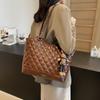 Bolso con Patrón de Diamantes para Mujer 2026 Primavera Nuevo Estilo Cuadros Bordados Gran Capacidad Bolso Cruzado al Hombro Bolso de Mano Bolso para Viaje de Negocios para Mujer