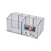 NSH 6005 caja de almacenamiento con compartimentos para cosméticos caja organizadora de escritorio papelería de oficina artículos varios organizador almacenamiento de brochas de maquillaje
