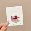 Pinza para el pelo con estampado de leopardo y flores, accesorio para el pelo elegante y exquisito, pinza dulce para flequillo, pinza para el pelo para mechones sueltos, adorno para el pelo elegante y exquisito