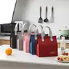 Nova bolsa de almoço conveniente, lancheira térmica, bolsa de almoço com folha de alumínio, bolsa de almoço simples para estudante, porta-lancheira