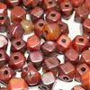 Cuentas de Ágata Roja Multifacéticas para Hacer Joyería DIY, Cuentas Principales, Cuentas de Acento, Cuentas para la Cintura, Pulseras, Colgantes y Dijes