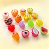 Super Mini Juguetes de Comida en Miniatura de Frutas 3D Resina Pegamento de Crema DIY Aretes Juguetes Fundas de Teléfono Venta al por Mayor Transfronteriza