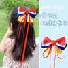 Horquilla con lazo de Blancanieves, bonita horquilla para niña pequeña, pinza para la cabeza, accesorios para el cabello de Corea del Sur