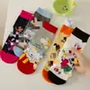 Calcetines de Oso Fresa Estilo Coreano para Estudiantes Medios ins Tendencia Estilo Japonés Lindos Dibujos Animados Rosa Todo en Uno En Stock Venta al por Mayor