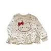 Moletom infantil coleção outono 2026 novo estiloso top de princesa para bebês e crianças suéter infantil roupas estilo primavera e outono