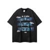 Demon Slayer estilo japonés: Kimetsu No Yaiba Tanjiro Camiseta Estampada de Marca de Moda Unisex High Street Cuello Redondo Holgada Sin Mangas Tank Top Verano