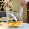 Saco de embalagem plástico transparente descartável Food Fast Food Takeaway saco de embalagem cofre portátil saco de compras conveniente