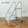 Carrito Silencioso para Libros de Biblioteca, Carrito Pequeño, Escalera para Libros, Carrito Móvil para Libros, Escalera de Tres Peldaños, Carrito para Archivos de Archivo, Carrito de Plataforma Plana
