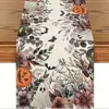 Amazon Halloween Caminero de Mesa Estampado de Lino Transfronterizo Nórdico Fiesta Festiva Decoración de Mesa de Sala de Estar Mantel Resistente al Calor