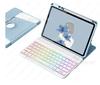 Adequado para Samsung S9Fe Tablet Teclado Bluetooth Acrílico Rotativo Capa Protetora A9Plus Teclado RGB Capa de Couro