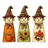 Decoraciones Colgantes Transfronterizas Set de Decoración de Otoño Espantapájaros de Madera Vintage Espantapájaros Retro
