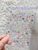 Adesivos de Arte para Unhas Tomoni em Relevo DIY Popular Estilo Fresco de Primavera Adesivos de Unhas Decorações Coloridas de Flores para Unhas