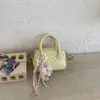 Bolsa de Bolinha Estilo Coreano Doce para Meninas Bolsa de Bowling para Mulheres 2026 Verão Nova Tendência Moda Grande Capacidade Bolsa de Ombro