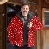 Abrigos de Invierno de Algodón para Hombre Europeos y Americanos de Comercio Exterior Son Cálidos y Duraderos, Forrados de Felpa con Impresión Digital 3D, Diseño Multipatrón a Cuadros